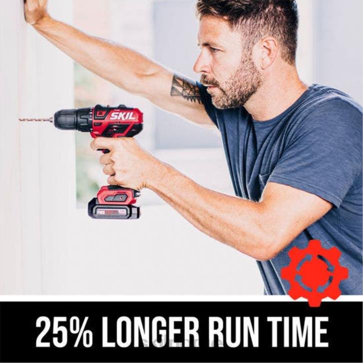 SKIL pwr kjerne 12 børsteløs 12v 1/2 tommer batteridrevet boremaskinsett 62Z041 verktøy