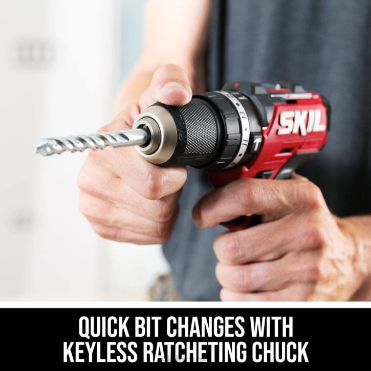 SKIL pwr kjerne 12 børsteløs 12v 1/2 tommer hammerborsett 62Z07 verktøy