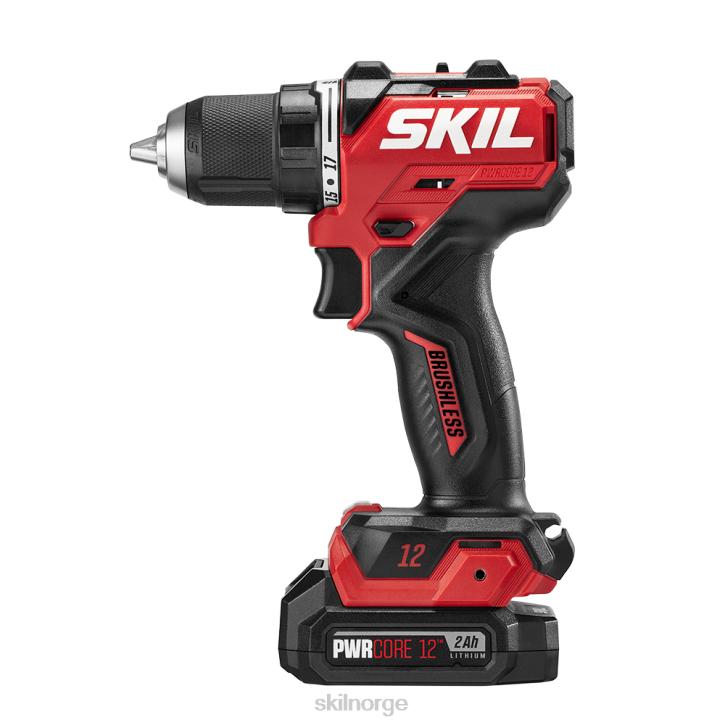 SKIL pwr core 12 børsteløs 12v 5-verktøys kompakt kombinasjonssett 62Z033 verktøy