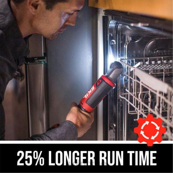 SKIL pwr core 12 børsteløs 12v 1/4 tommer hex rettvinklet slagdriversett 62Z017 verktøy