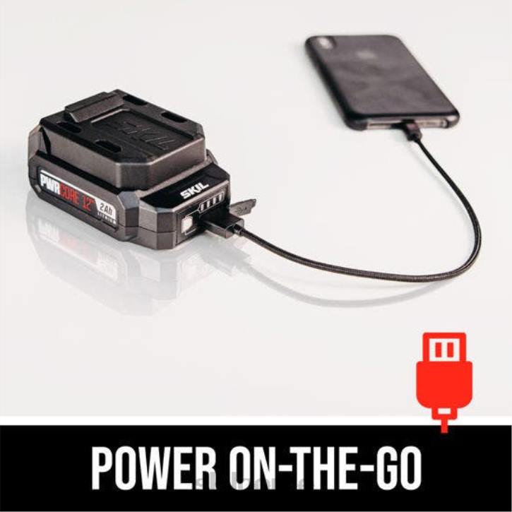 SKIL pwr kjerne 12 børsteløs 12v 1/4 tommer sekskantet slagdriversett 62Z042 verktøy