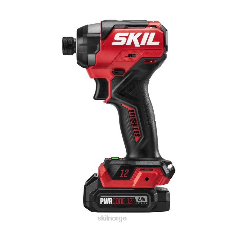 SKIL pwr kjerne 12 børsteløs 12v 1/4 tommer sekskantet slagdriversett 62Z08 verktøy