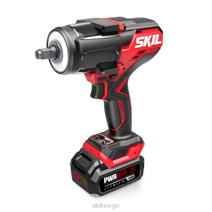 SKIL pwr core 20 børsteløs 20v 1/2 in. mid-torque slagnøkkelsett 62Z04 verktøy