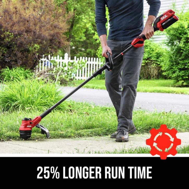 SKIL pwr core 40 børsteløs 40v 15 tommer strengtrimmer med smart lastesett 62Z020 verktøy