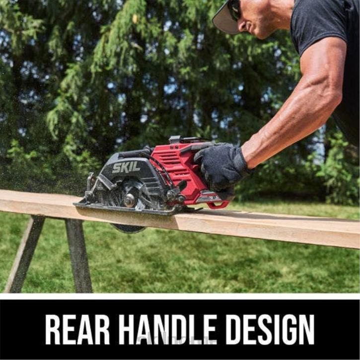SKIL pwr core 20 xp børsteløs 2 x 20v 7-1/4 tommer bakre håndtak sirkelsag 62Z029 sager